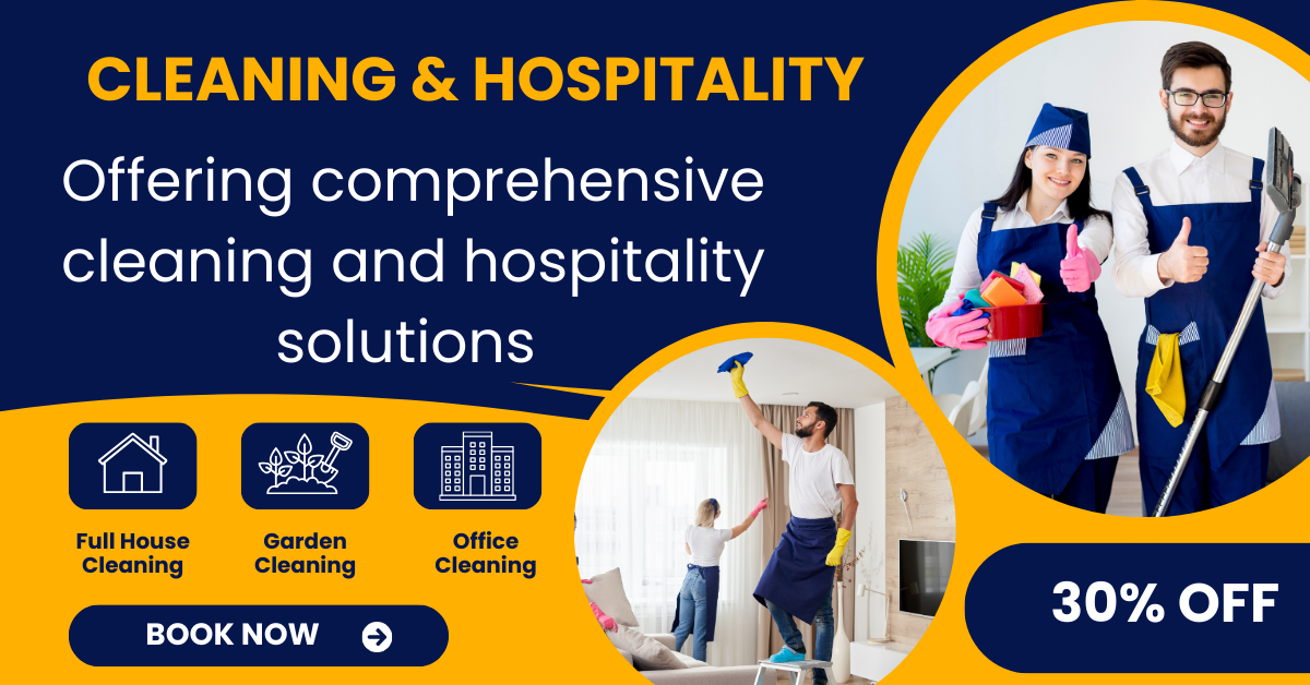 cleaning and hospitality